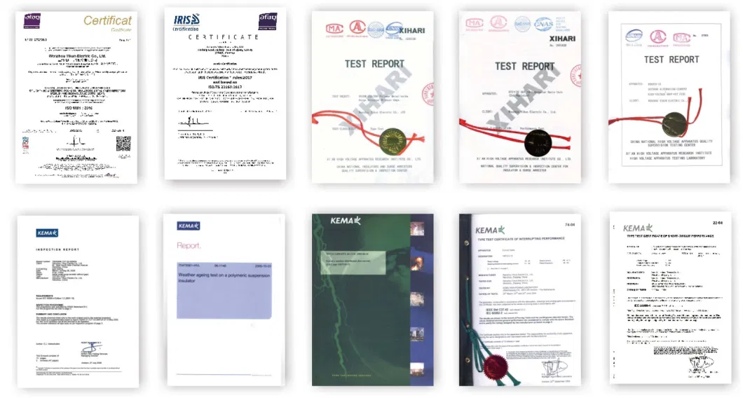12kv/24kv/36kv, 5ka/10ka Polymeric ZnO Lightning Surge Arrester