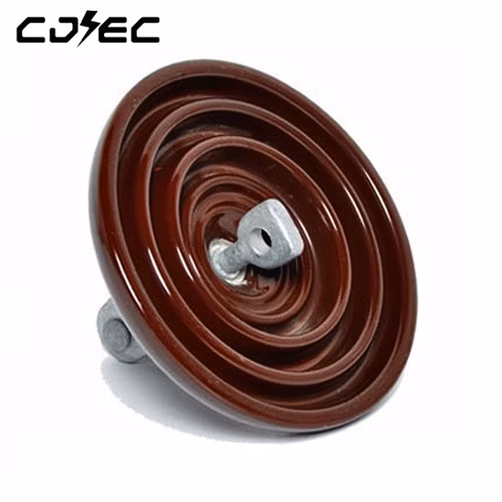 67kn ANSI 52-3 Ball and Socket Type Disc Suspension Porcelain Insulator